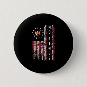 Geen Koningen In Amerika Minimalistisch Schoon Ronde Button 5,7 Cm