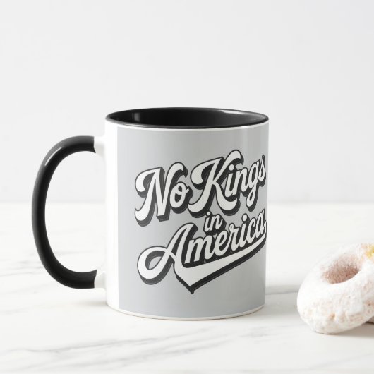 Geen koningen in Amerika Mok (Met donut)