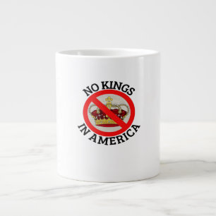 Geen Koningen In Amerika Patriotische Stijl Grote Koffiekop