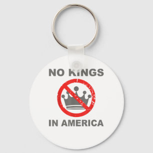 Geen Koningen In Amerika Patriottisch Casual Sleutelhanger