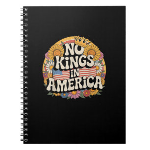 Geen Koningen In Amerika Patriottische Vintage Gra Notitieboek