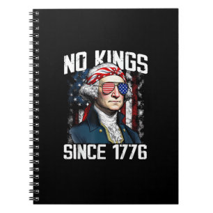 Geen Koningen In Amerika Patriottische Vintage Gra Notitieboek