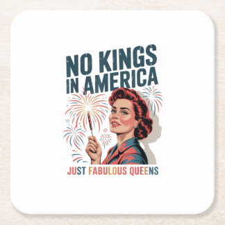 Geen Koningen In Amerika Prachtige Koninginnen Pri Kartonnen Onderzetters