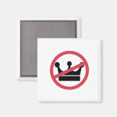 Geen koningen in Amerika Pro Democratie Anti Monar Magneet (Voorkant / Achterkant)