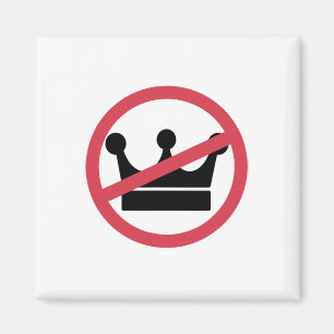 Geen koningen in Amerika Pro Democratie Anti Monar Magneet