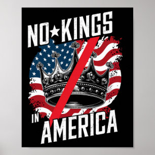 Geen koningen in Amerika Rechter Protest Save Demo Poster