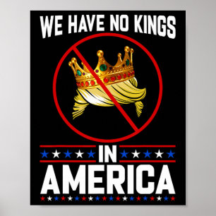 Geen koningen in Amerika Redden Democratie Ik Diss Poster