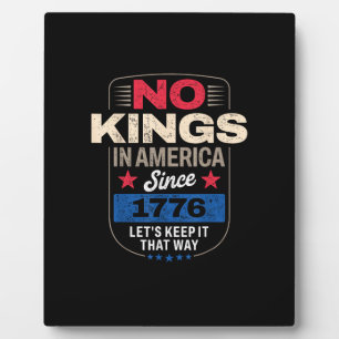 Geen Koningen In Amerika Retro Klassieker Fotoplaat