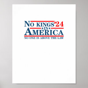 Geen Koningen In Amerika Retro Klassieker Poster