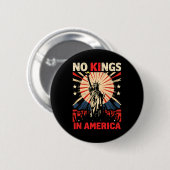 Geen koningen in Amerika Ronde Button 5,7 Cm (Voorkant /achterkant)