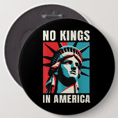 Geen Koningen in Amerika Ronde Button 6,0 Cm (Voorkant /achterkant)