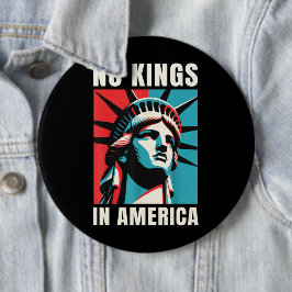 Geen Koningen in Amerika Ronde Button 6,0 Cm