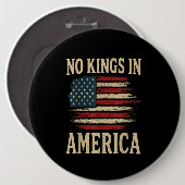 Geen koningen in Amerika Ronde Button 6,0 Cm (Voorkant /achterkant)