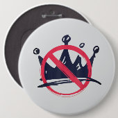 Geen Koningen in Amerika Ronde Button 6,0 Cm (Voorkant /achterkant)