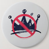 Geen Koningen in Amerika Ronde Button 6,0 Cm (Voorkant)