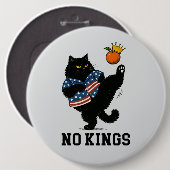 Geen koningen in Amerika Ronde Button 6,0 Cm (Voorkant /achterkant)
