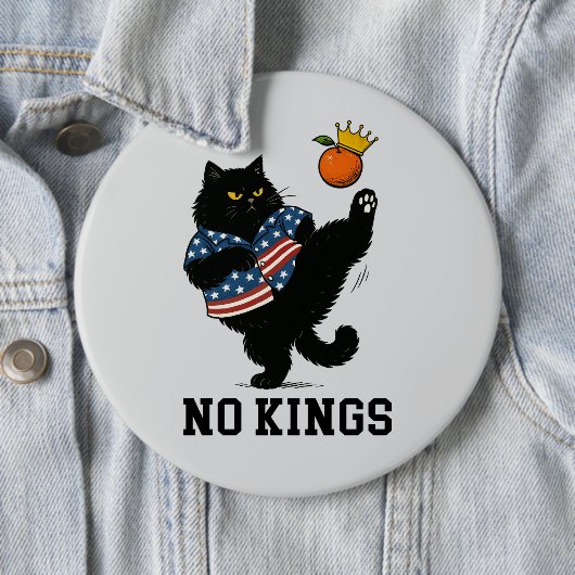 Geen koningen in Amerika Ronde Button 6,0 Cm (In situ)