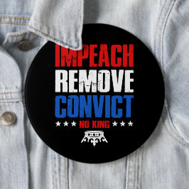 Geen koningen in Amerika Ronde Button 6,0 Cm