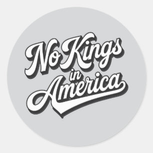 Geen koningen in Amerika Ronde Sticker