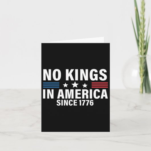 Geen koningen in Amerika sinds 1776 1 Kaart (Voorkant)