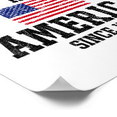 Geen koningen in Amerika sinds 1776 4 juli Patriot Poster (Hoek)