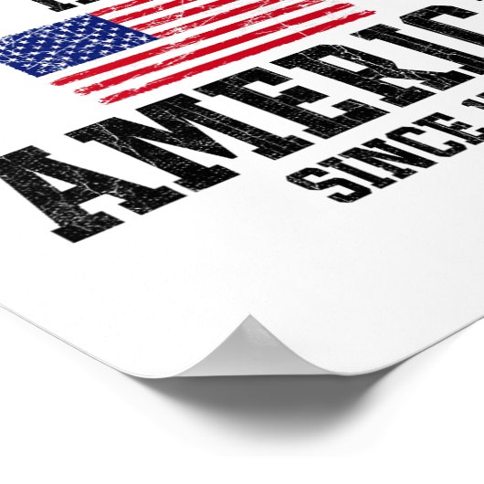 Geen koningen in Amerika sinds 1776 4 juli Patriot Poster (Hoek)