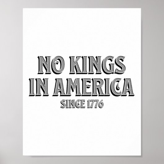 Geen koningen in Amerika sinds 1776 7 Poster (Voorkant)