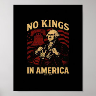 Geen Koningen In Amerika Sinds 1776 Anti-Donald Tr Poster