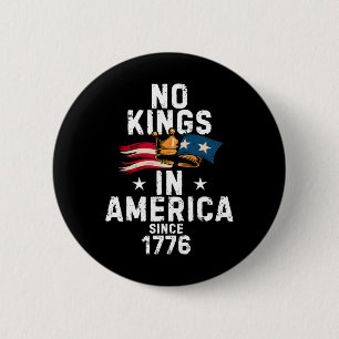 Geen Koningen In Amerika Sinds 1776 Anti Trump T-s Ronde Button 5,7 Cm