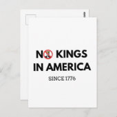Geen koningen in Amerika sinds 1776 Briefkaart (Voorkant / Achterkant)