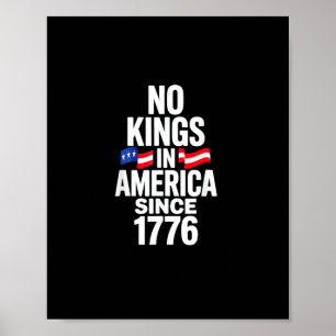 Geen Koningen In Amerika Sinds 1776 Eenvoudig Klas Poster