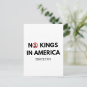 Geen koningen in Amerika sinds 1776 Feestdagenkaart (Staand voorkant)