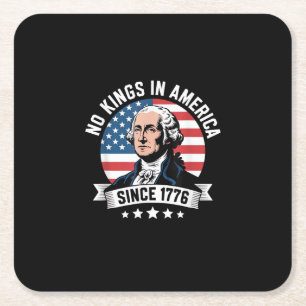 Geen Koningen In Amerika Sinds 1776 Grappige Vrijh Kartonnen Onderzetters