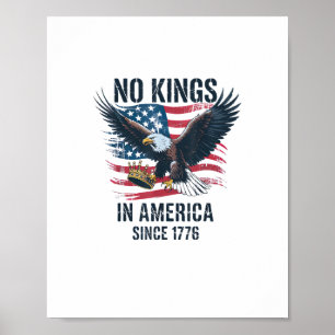 Geen Koningen In Amerika Sinds 1776 Minimaal Schoo Poster