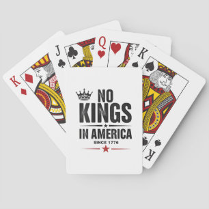 Geen koningen in Amerika sinds 1776 Pokerkaarten