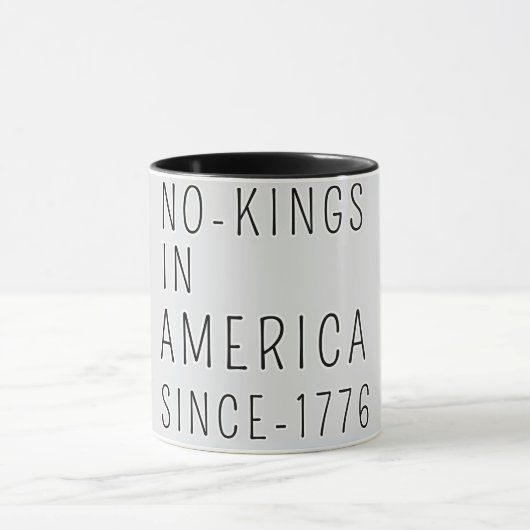 Geen koningen in Amerika sinds 1776"  politieke Mok (Midden)