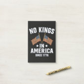 Geen koningen in Amerika sinds 1776 Post-it® Notes (Op bureau)