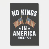 Geen koningen in Amerika sinds 1776 Post-it® Notes (Voorkant)