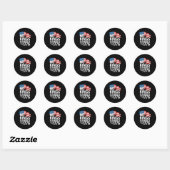 Geen Koningen In Amerika Sinds 1776 Protest Creati Ronde Sticker (Vel)