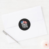 Geen Koningen In Amerika Sinds 1776 Protest Creati Ronde Sticker (Envelop)