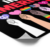 Geen Koningen In Amerika Sinds 1776 Protestbord  Poster (Hoek)