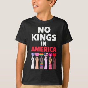 Geen koningen in Amerika sinds 1776 protestbord T-shirt