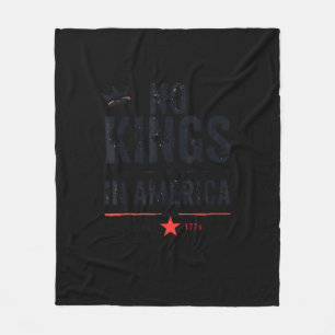 Geen Koningen In Amerika Sinds 1776 Retro Stijl Fleece Deken