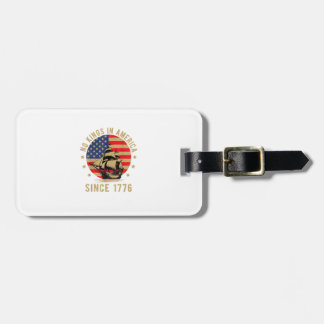 Geen Koningen In Amerika Sinds 1776 US Vlag Patrio Bagagelabel