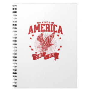 Geen Koningen In Amerika Sinds 1776 USA Adelaar Notitieboek