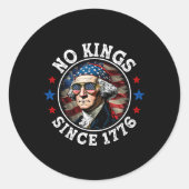 Geen koningen in Amerika sinds 1776 verontrustte A Ronde Sticker (Voorkant)