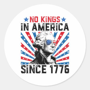 Geen koningen in Amerika sinds 1776 verontrustte A Ronde Sticker