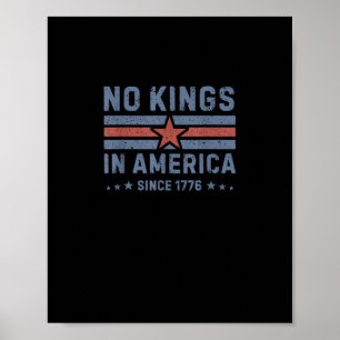 Geen Koningen In Amerika Sinds 1776 Vintage Poster