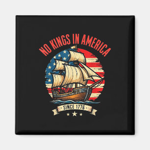 Geen koningen in Amerika sinds 1776 Vintage Usa Vl Magneet