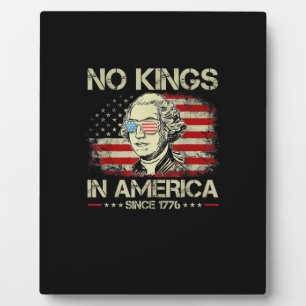 Geen Koningen In Amerika Sinds 1776 Vintage Vlag Fotoplaat
